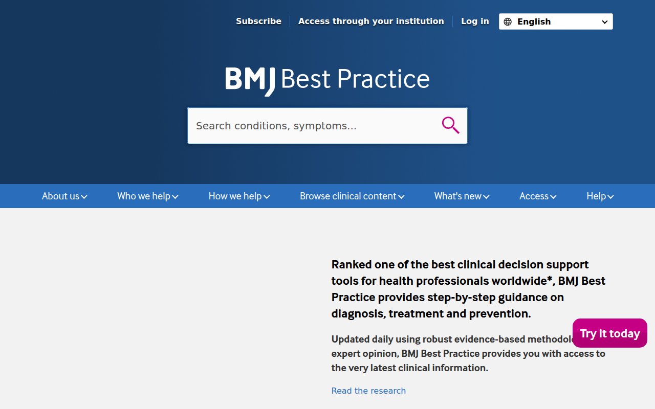 BMJ Best Practice 预览
